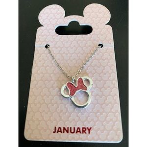 NWT January Birth Stone Minnie Necklace